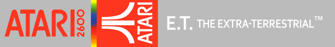 ET the Extra Terrestrial logo for Atari 2600
